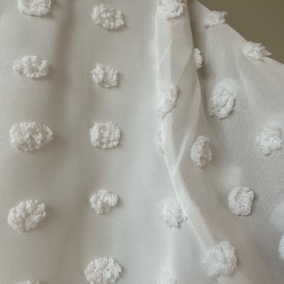 NWOT Women Swiss Dots Chiffon Shirts (New without tag) - Picture 4 of 8